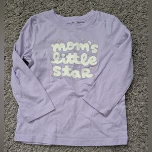 Cat & Jack Lavender 'Mom's Little Star' Long Sleeve Tee